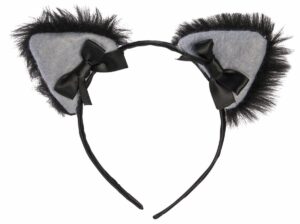 Black Cat Furry Cat Ears Headband