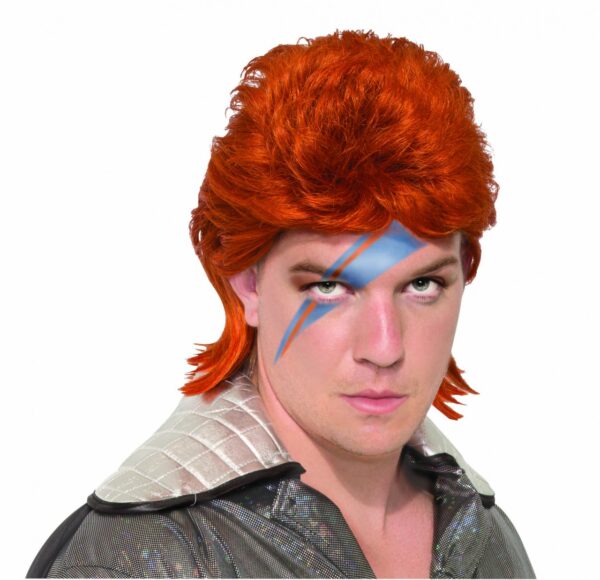 Orange Rock Star Wig