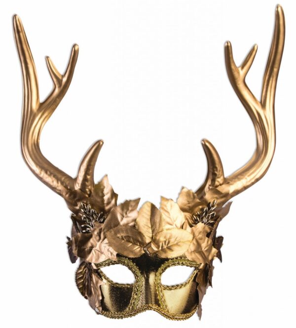 Golden Faun Masquerade Mask