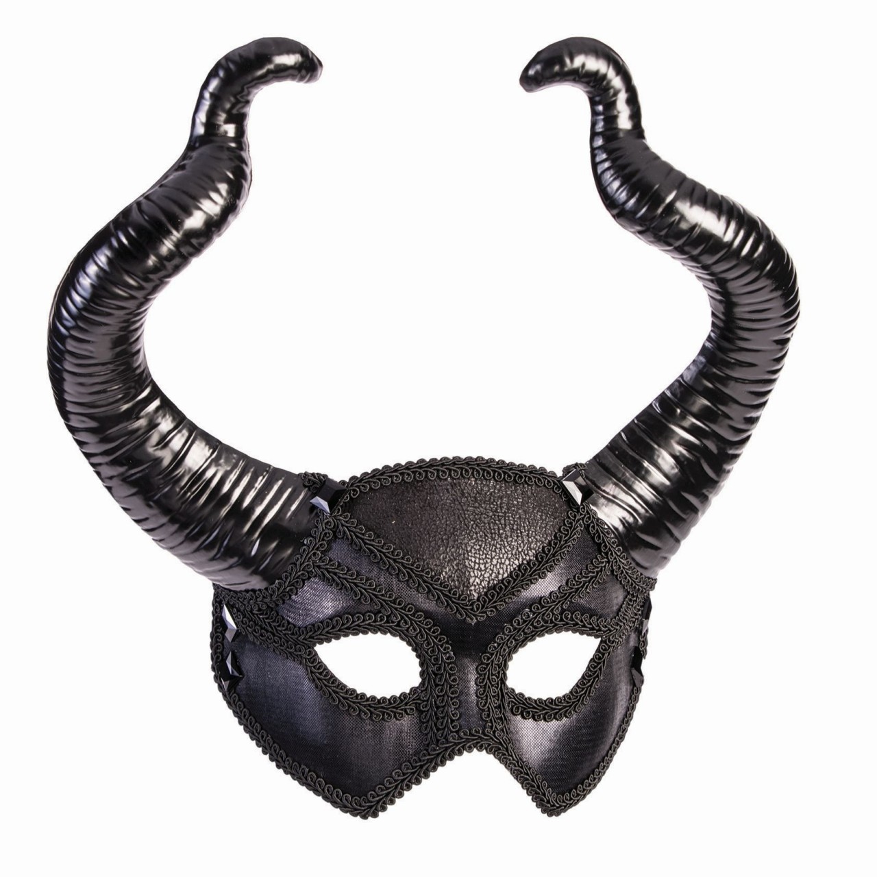 Black Faun Masquerade Mask