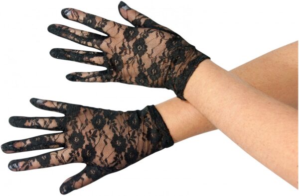 Black Lace Gloves