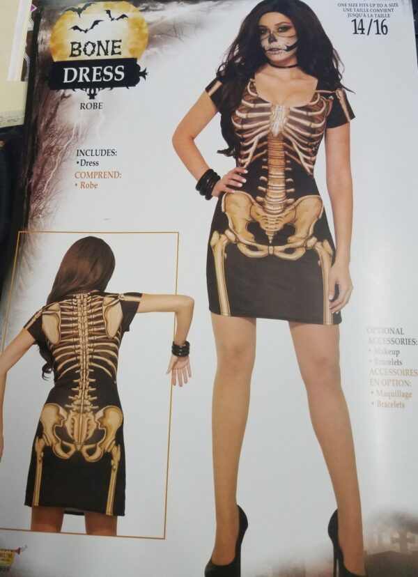 Bone Dress Women's Gothic Dress
