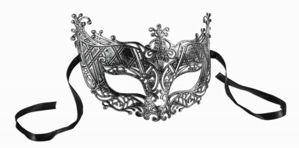 Silver Filigree Half Mask