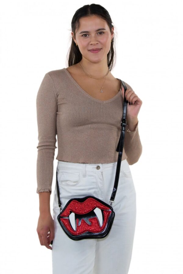 Vampire Mouth Cross Body Bag