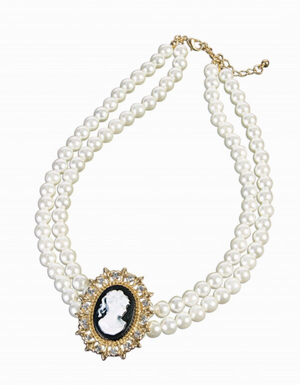 Roaring 20's Cameo Choker Necklace