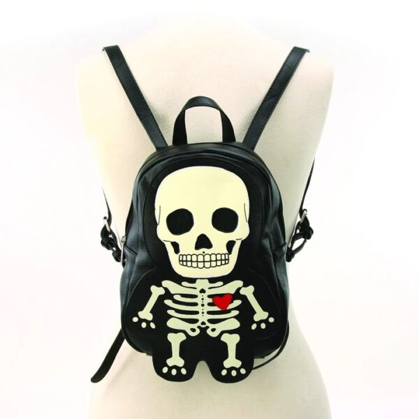 Glow in the Dark Skeleton Mini Backpack