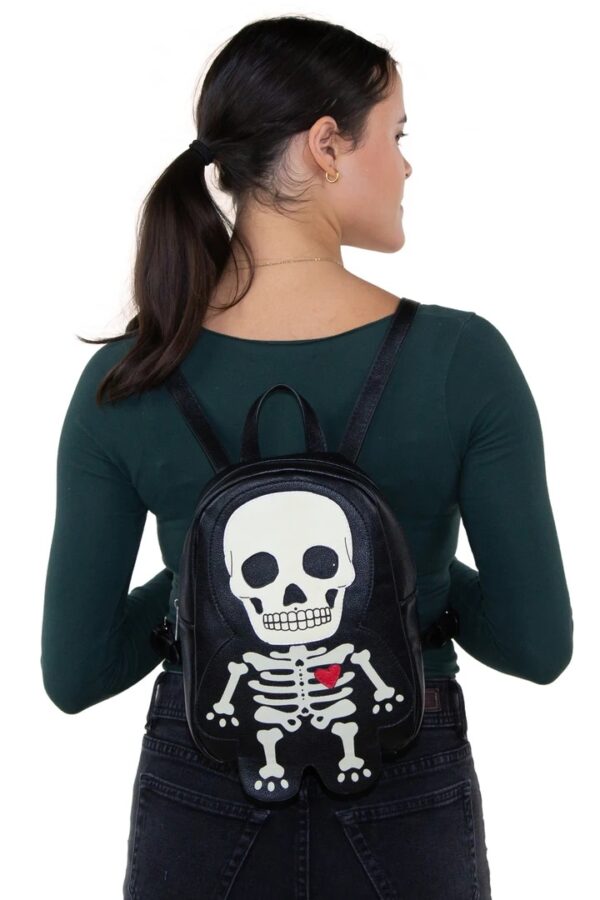 Glow in the Dark Skeleton Mini Backpack