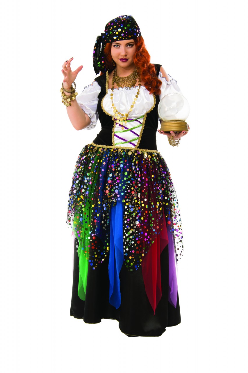 Gypsy Fortune Teller Adult Plus Size Costume - Screamers Costumes
