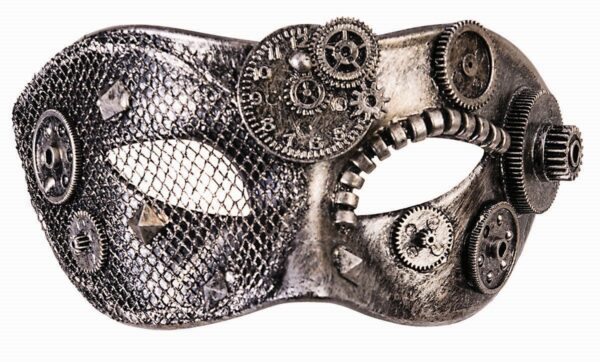 Silver Steampunk Masquerade Mask