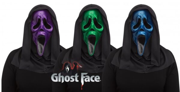 Metallic Ghost Face Scream Mask