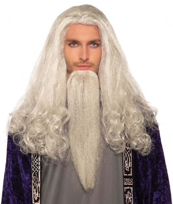 Wise Wizrad Beard and Wig Set