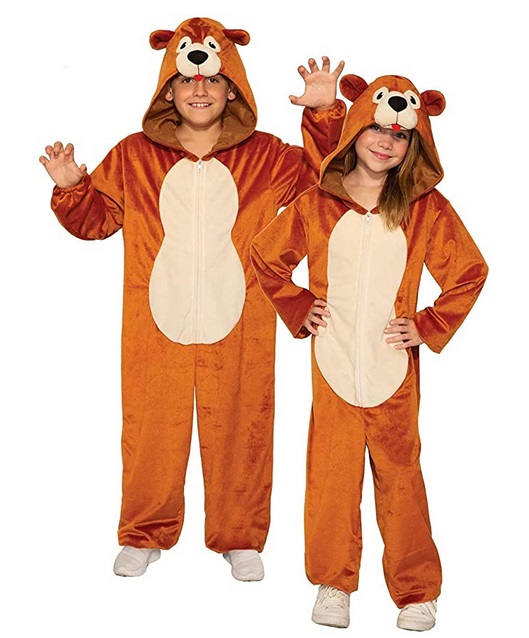 Teddy Bear Jumpsuit Kids Animal Costume Screamers Costumes