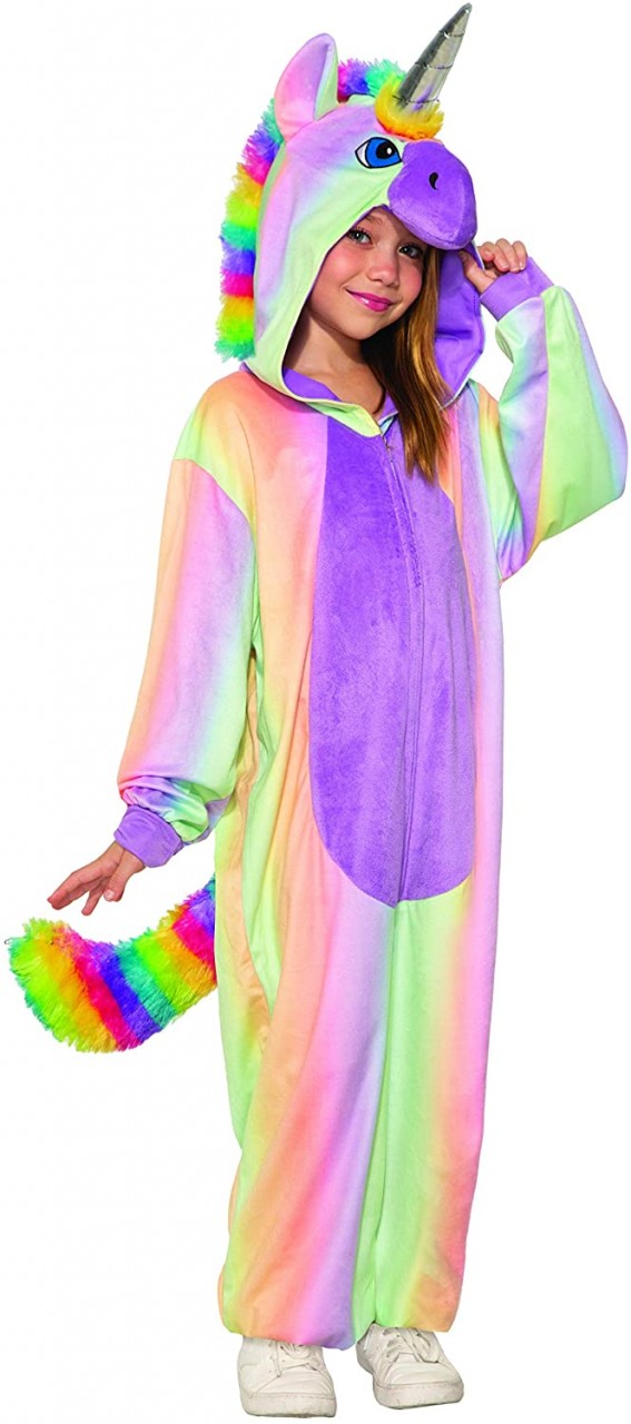 Rainbow Unicorn Jumpsuit Kids Costume