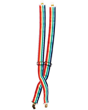Multicolor Rainbow Suspenders