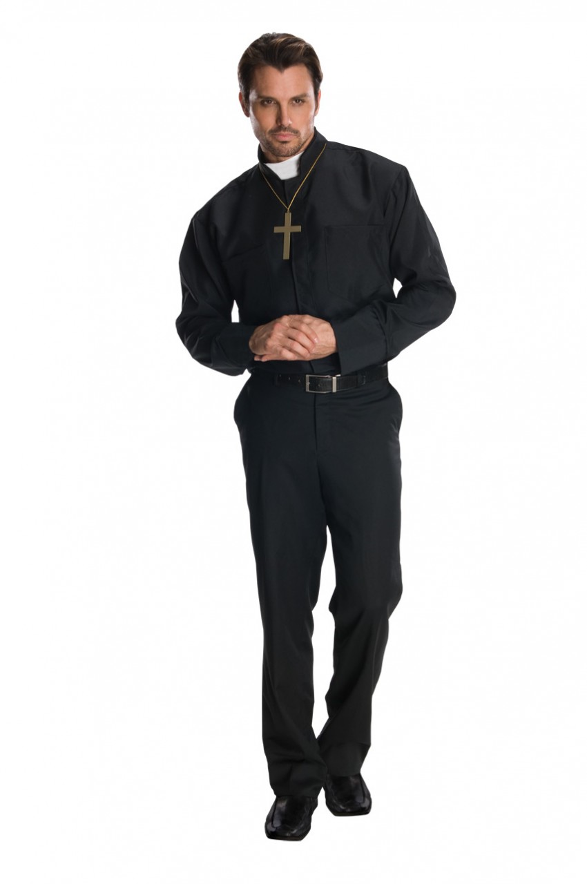 Adult Priest Shirt Costume Kit