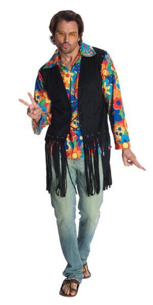 Men's Flower Power Retro 60's 70's Costume Kit