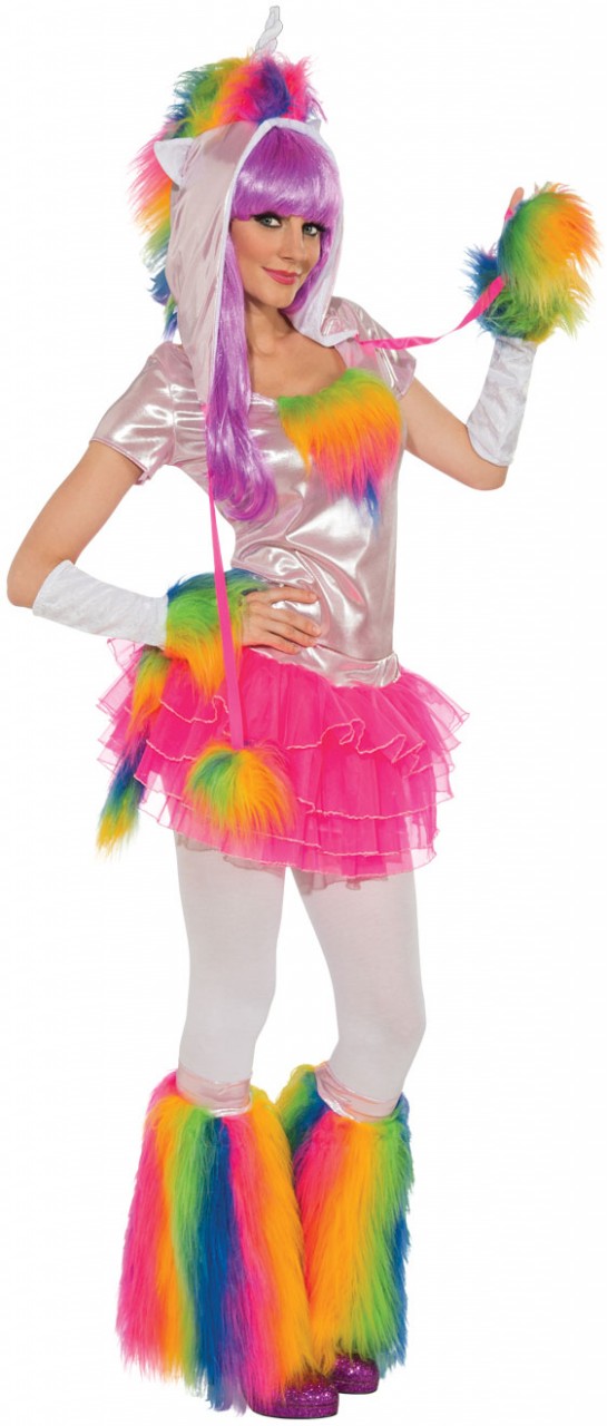 Rainbow Unicorn Adult Costume Screamers Costumes