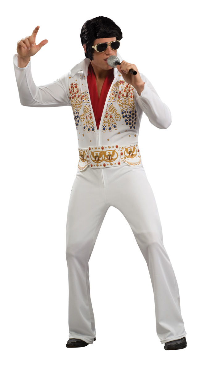Elvis White Jumpsuit Adult Costume
