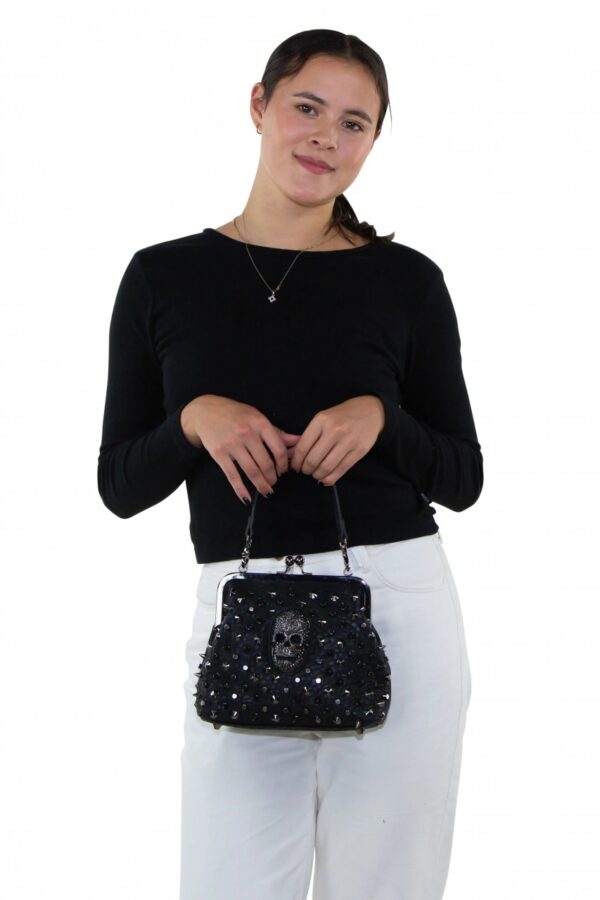 Studded Skull Shoulder Bag