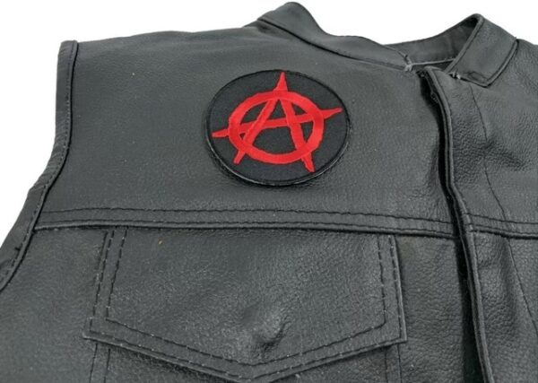 Anarchy Round Novelty Iron On Patch