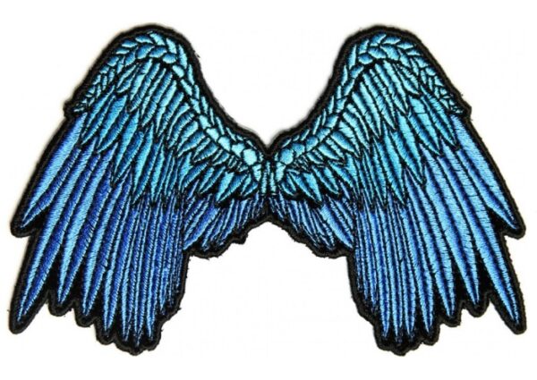 Beautiful Angel Wings in Blue Patch