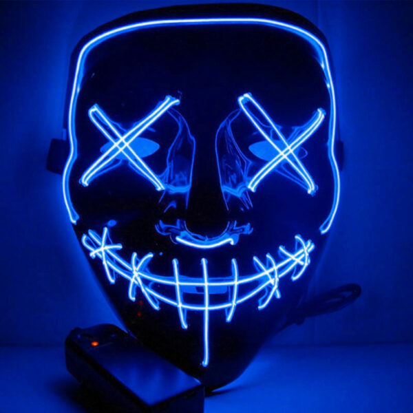 LED Anonymous Mask Blue