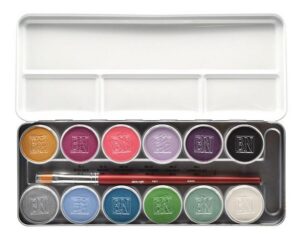 Ben Nye Fantasy 12 Color MagiCake Aqua Paint Palette