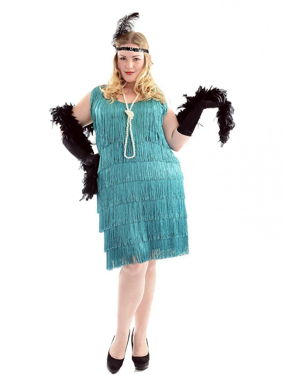 Fashion Flapper Plus Size - Aqua