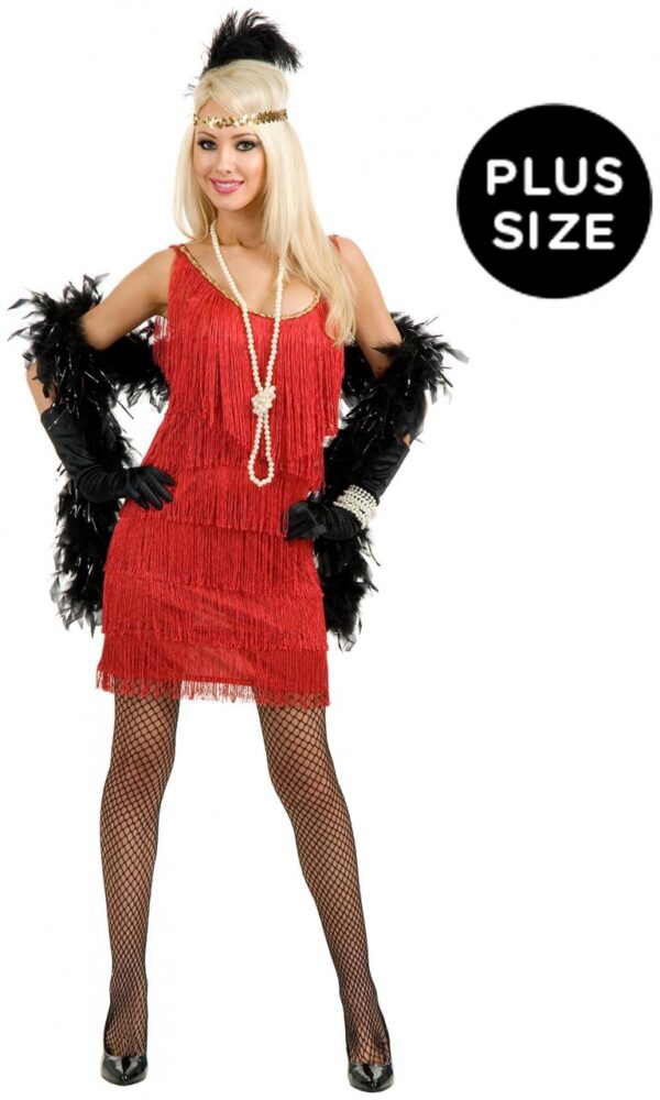 Fashion Flapper Plus Size - Red