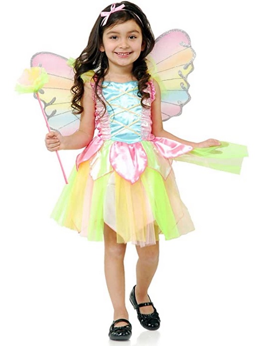 Rainbow Princess Fairy Child Costume