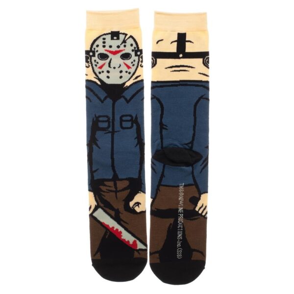 Friday the 13th Jason Voorhees 360 Character Crew Socks