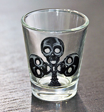 Haunted Casinos Shot Glass - Clubs