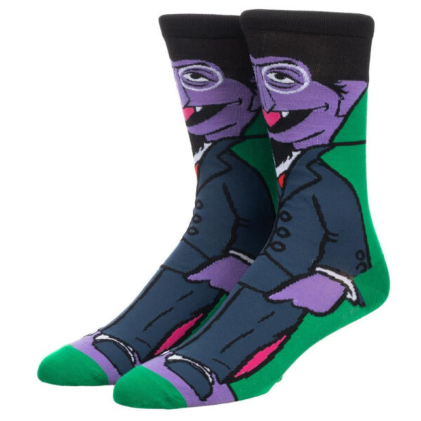 Count Von Count 360 Character Crew Socks