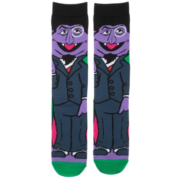 Count Von Count 360 Character Crew Socks