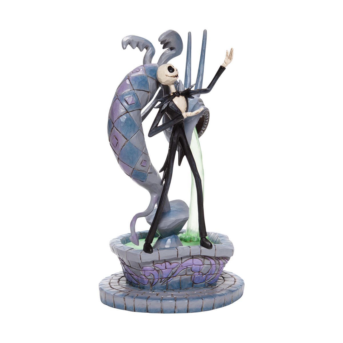 Disney Traditions Nightmare Before Christmas Jack Skellington on Fountain Statue by Jim Shore