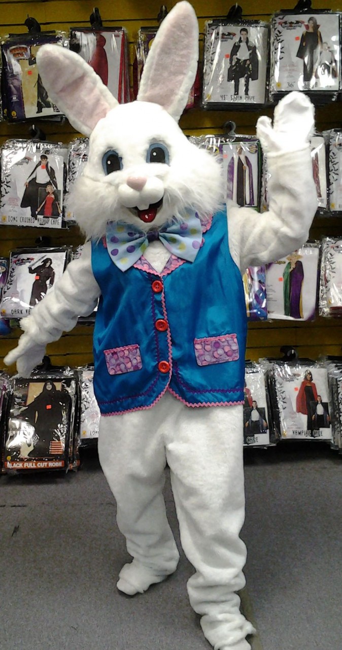 Deluxe Easter Bunny with Blue Vest