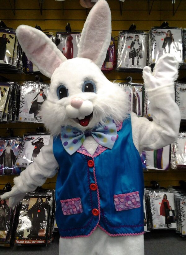 Deluxe Easter Bunny with Blue Vest