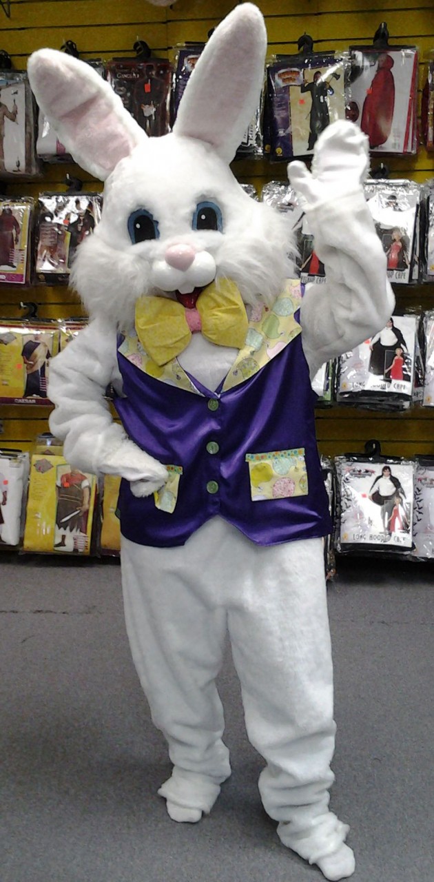 Deluxe  Easter Bunny with Purple Vest