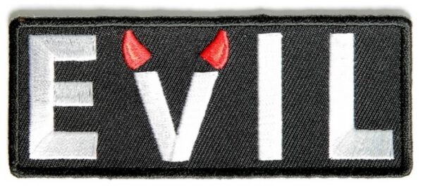 Evil Patch with Devil Horns