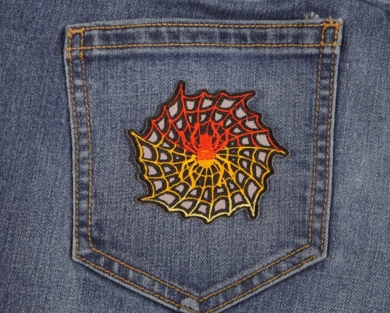 Flaming Spider and Web Patch