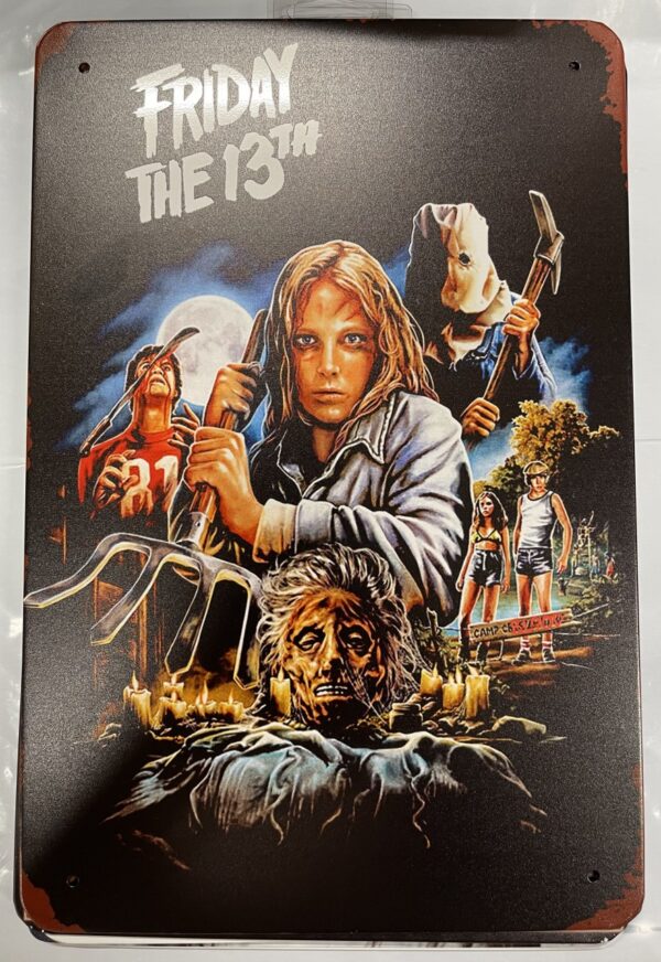 Friday the 13th Wall Tin  Sign