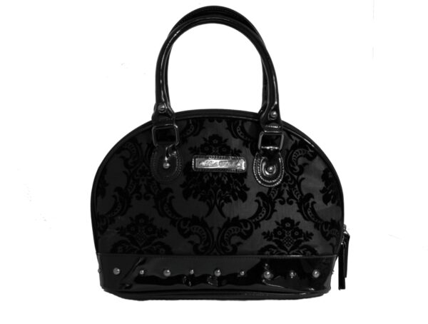 Damask Marguax Hand Bag In Black