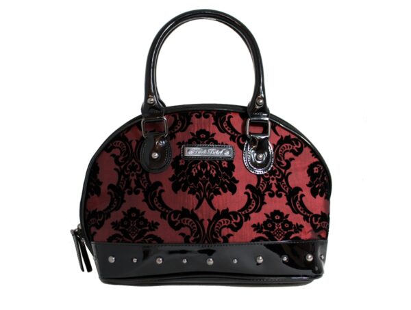 Damask Margaux Hand Bag In Deep Red