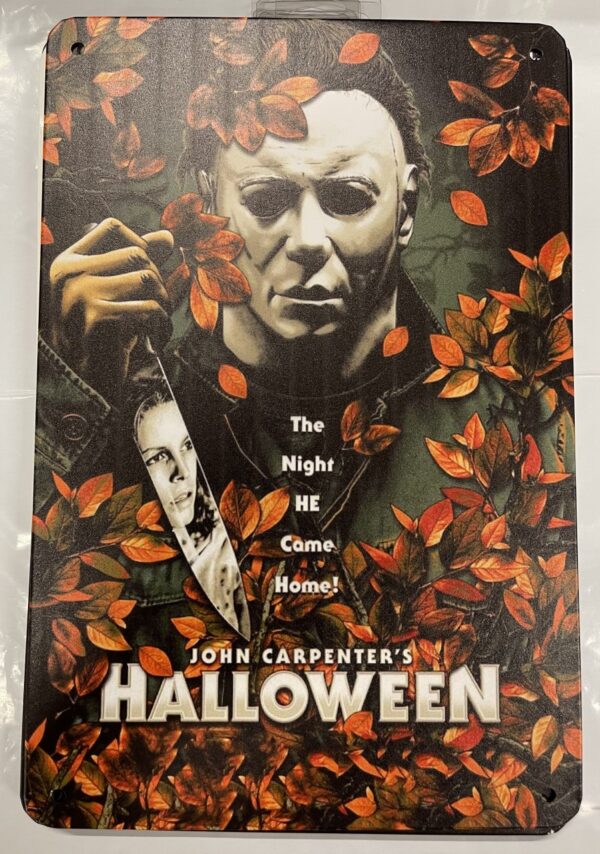Halloween Michael   Myers Wall Tin  Sign