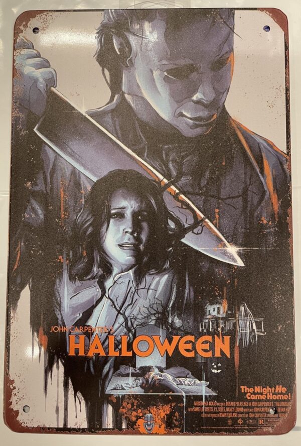 Halloween Michael Myers Wall Tin Sign