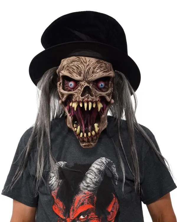 Hell-Oh Latex Mask with Hat