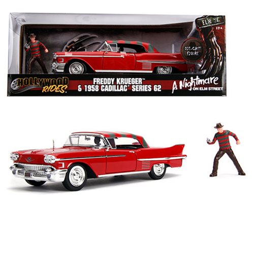 Nightmare on Elm Street 1958 Cadillac with Freddy Krueger Figure