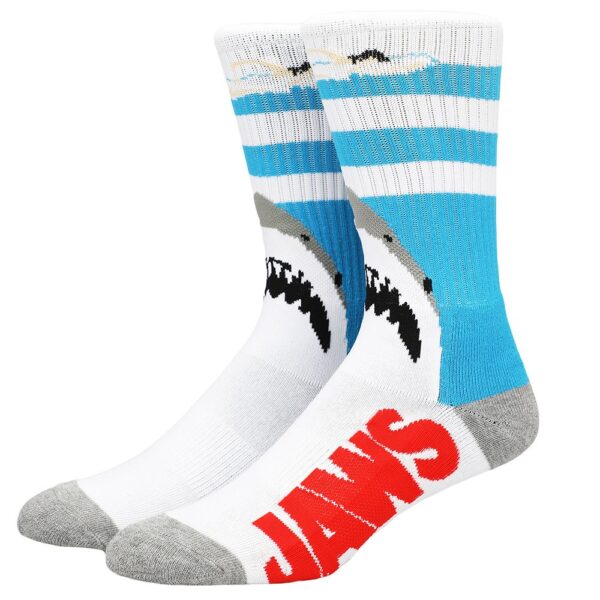 Jaws Poster Crew Socks