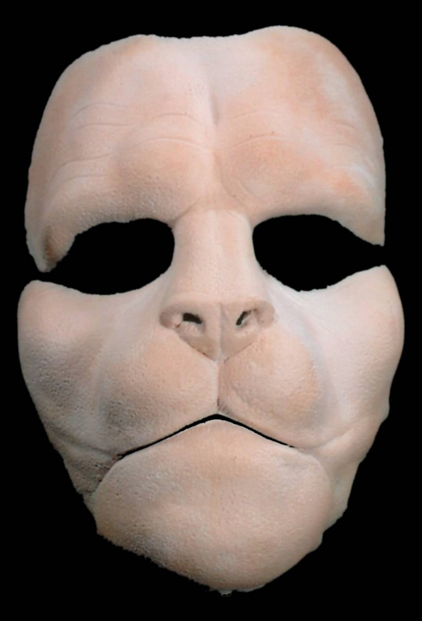 White Face Mask Foam Latex