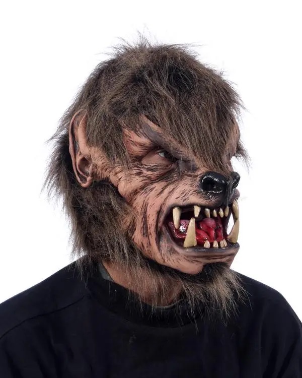 Moonshined Latex Werewolf Mask